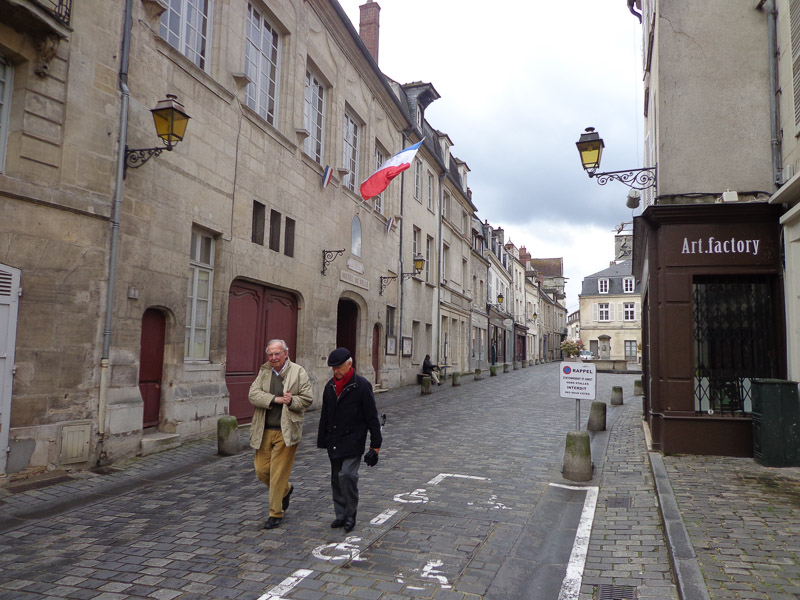 Typical cobblestoned street in Senlis