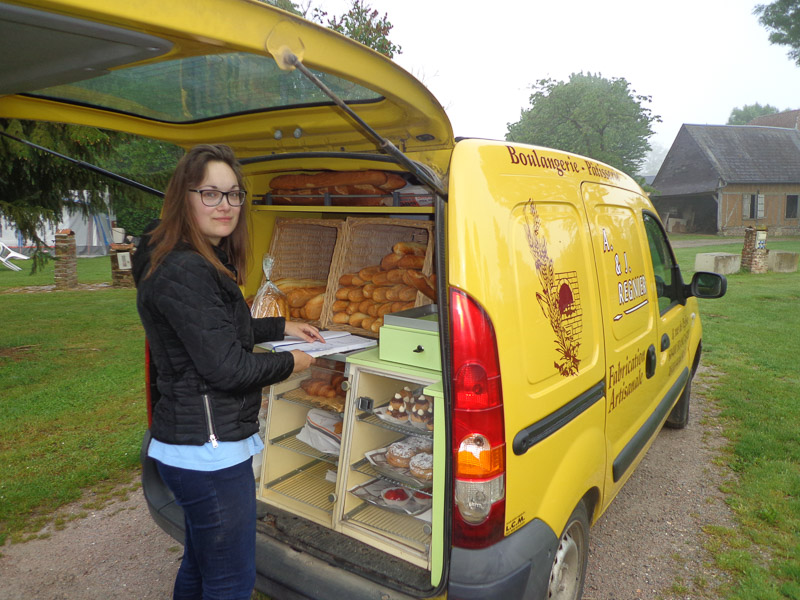 Bread, delivered daily to a campground near you - so long as you're in France!