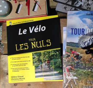 “Bicycling for Dummies” on prominent display at the local bookstore. Sounds like the book for us…if only we were smart enough to read French!